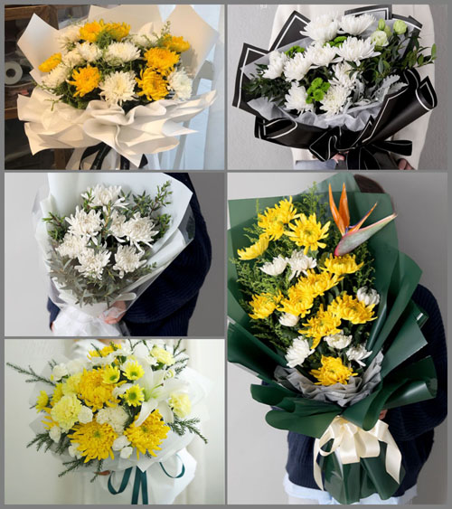 广东梅州市大埔县高陂镇黄泥凹村白事花束代送